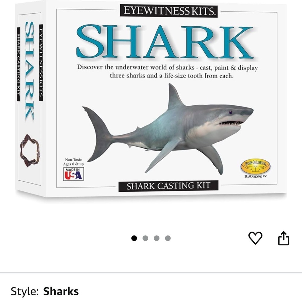 Shark Casting Kit with Models and Tooth